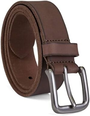 Timberland Men's 35mm Classic Buckle Leather Belt for Jeans