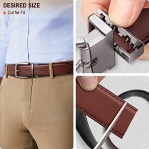 BULLIANT Men's Belt,Reversible Belt 1.25" For Gift Mens Casual Golf Dress pants shirts,One Reverse For 2 Sides - Image 7