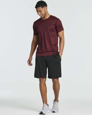 Real Essentials 5 Pack: Men’s Short Sleeve Dry Fit Active Crew Neck T Shirt - Athletic Running Gym Workout Tee Tops - Image 6