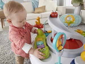 Fisher-Price 2-in-1 Sit-to-Stand Activity Center, Assorted & Deluxe Sit-Me-Up Floor Seat with Toy Tray, Multicolor, 2 Count - Image 3