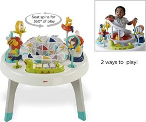 Fisher-Price 2-in-1 Sit-to-Stand Activity Center, Assorted & Deluxe Sit-Me-Up Floor Seat with Toy Tray, Multicolor, 2 Count - Image 4