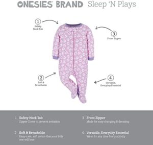 Onesies Brand baby-girls 4-pack Sleep 'N Play Footies Multi Pack - Image 6