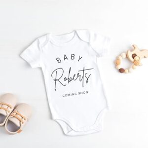 Custom Baby Pregnancy Announcement Bodysuit - Image 3