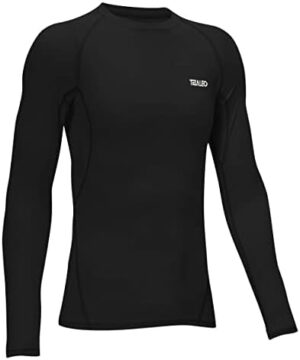 TELALEO Boys' Girls' Long Sleeve Compression Shirts Thermal Fleece Lined Kids Athletic Sports Tops Leggings Baselayer Set - Image 2