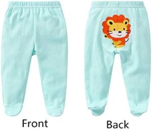 Alsmiley Unisex Baby 5-Pack Long Pants Newborn to Toddler Cotton Shorts Gift Set - Image 3