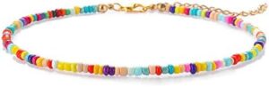 Starain Small Bead Anklets for Women Beach Foot Ankle Bracelet Cute Colorful Boho Beaded Anklets 8 inches