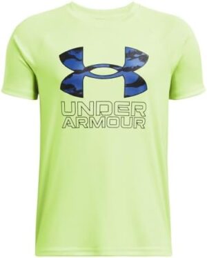 Under Armour Boys' Tech Hybrid Print Short Sleeve T Shirt