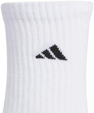 adidas Athletic Cushioned Crew Socks(6 pairs)for kids boys girls,durable breathable - Image 3