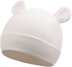 Cotton Newborn Baby Girls Hat Spring Newborn Boys Hat Cute Rabbit Infant Beanie - Image 2