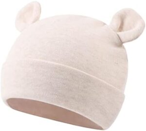 Cotton Newborn Baby Girls Hat Spring Newborn Boys Hat Cute Rabbit Infant Beanie - Image 3