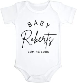 Custom Baby Pregnancy Announcement Bodysuit - Image 2