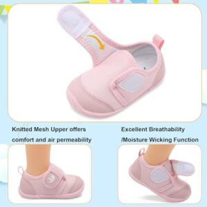 FEETCITY Baby First Walking Shoes Boys Girls Infant Sneakers Crib Shoes Breathable Lightweight Slip On Shoes - Image 2