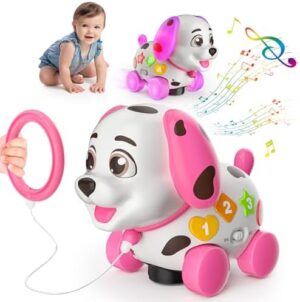 Musical Puppy Toys for 1 Year Old Boy Girl, Crawling & Walking Baby Toy 6-9-12-18 Month, Bilingual Toys for 1 Year Old Girl Gifts, Birthday Gift for 1 Year Old, Infant Toy for 7 8 10 Month Old