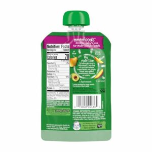 Gerber Purees Foods Organic Pear Mango Avocado, 3.5 Oz Pouch - Image 3