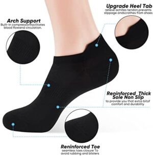 ATBITER Ankle Socks for Women, Thin Athletic Running Low Cut Tab Socks Sports No Show Socks 6/10-Pairs - Image 3