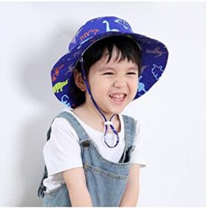 Baby Sun Hat UPF 50+ Sun Protective Toddler Bucket Hat Summer Kids Beach Hats Wide Brim Outdoor Play Hat for Boys Girls - Image 7