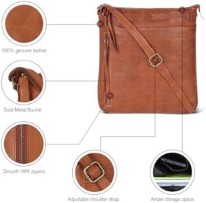 Leather Crossbody Bags for Women - Ladies Sling Handbags - Medium Cross body Purses Handbags - Purses For Women - Image 6