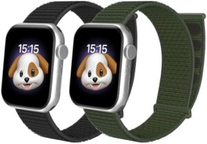 Compatible with Kids Apple Watch Band, Breathable Soft Nylon Loop Strap for Boy Girl, Compatible with iWatch Series 9/8/7/6/5/4/3/SE/SE2 38mm 40mm 41mm & 42mm 44mm 45mm