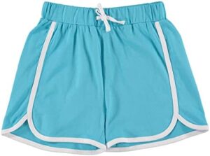 Pink Angel 4 Piece Dolphin Shorts for Girls, Running, Gym Workout Shorts for Kids, Activewear Drawstring Cotton Shorts - Image 7