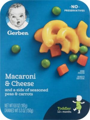 Gerber Macaroni & Cheese with Side of Seasoned Peas & Carrots, 6.6 Oz - Image 2