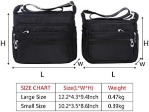 Crossbody Bag for Women Waterproof Shoulder Bag Messenger Bag Casual Nylon Purse Handbag - Image 2