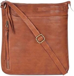 Leather Crossbody Bags for Women - Ladies Sling Handbags - Medium Cross body Purses Handbags - Purses For Women