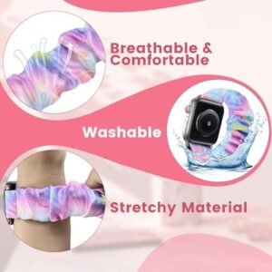 Scrunchie Bands Compatible with Kids Apple Watch Band, Cute Stretchy Breathable Strap for iWatch Series 10 9 8 7 6 5 4 3 SE SE2 Small Wrists Boys Girls - Image 3