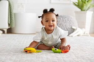 Fisher-Price Baby to Toddler Toy 2-in-1 Sit-to-Stand Activity Center & Baby Pretend Food Baby Toys Taco Tuesday Gift Set of 3 Rattle Crinkle Clacker Sensory Toys for Newborns - Image 6