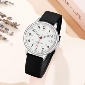 Nurse Watch for Women Waterproof Analog Silicone Watch with Second Hand Nursing Watch - Image 3