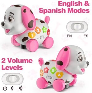 Musical Puppy Toys for 1 Year Old Boy Girl, Crawling & Walking Baby Toy 6-9-12-18 Month, Bilingual Toys for 1 Year Old Girl Gifts, Birthday Gift for 1 Year Old, Infant Toy for 7 8 10 Month Old - Image 6