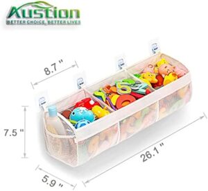 Original 3 Compartment Horizontal Large Openings Bath Toy Organizer for Tub, Capacity Upgrade Bath Toy Storage and Holder, Bathtub Toy Holder for Easy Access and Sorting of Toys. - Image 3