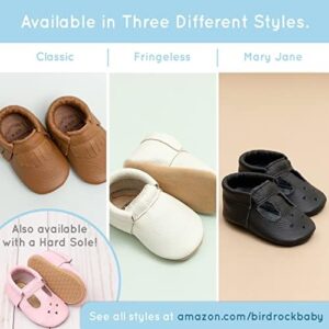 BirdRock Baby Fringeless Moccasins - Genuine Leather Boys and Girls Shoes for Newborns, Infants, Babies, Toddlers - Image 5