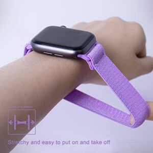 3 Pack Stretchy Nylon Strap Compatible with Kids Apple Watch Band, Replacement Bands for iWatch Ultra 2 1 Series 10 9 8 7 6 5 4 3 SE SE2 38mm 40mm 41mm 42mm 44mm 45mm 46mm 49mm Boy Girl Small Wrist - Image 3