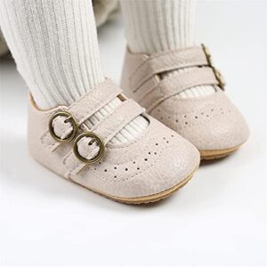 Meckior Infant Baby Girls Soft Sole Bowknot Princess Wedding Dress Mary Jane Flats Prewalker Newborn Light Baby Sneaker Shoes - Image 3