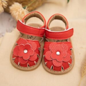 Babelvit Infant Baby Girl Boy Sandals Comfort Premium Summer Outdoor Casual Beach Shoes with Flower Bowknot Anti Slip Rubber Sole Newborn Toddler Prewalker First Walking Shoes - Image 3