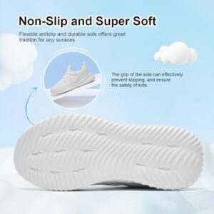 nerteo Girls Shoes Slip on Boys Kids Sneakers Lightweight Tennis Running Walking Gym Fashion Shoes for Little Kid/Big Kid - Image 5