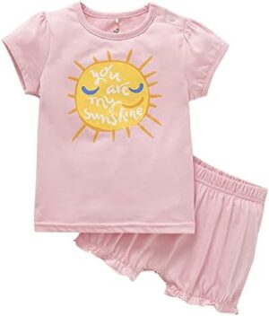 Zanie Kids Baby Toddler Pajamas for Girl and Boy Sleepwear Summer Pja Homewear Cotton