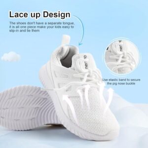 nerteo Girls Shoes Slip on Boys Kids Sneakers Lightweight Tennis Running Walking Gym Fashion Shoes for Little Kid/Big Kid - Image 3