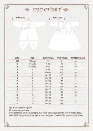 Korean Baby Girl Hanbok for 100~15y/o Floral Embroidery Sleeves Hanbok Brooch Inlcuded Girl Baby Kids - Image 8