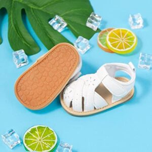 KIDSUN Baby Infant Girls Boys Sandals Non Slip Rubber Sole Summer Beach Outdoor First Walker Crib Shoes - Image 5