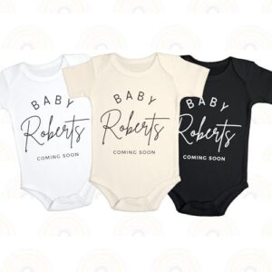 Custom Baby Pregnancy Announcement Bodysuit - Image 5