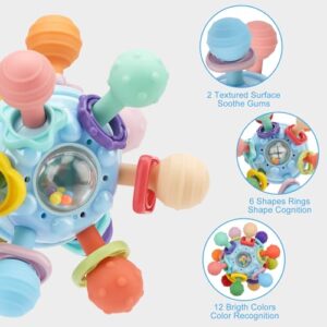 TOHIBEE Baby Montessori Sensory Toys for 0-6 6-12 Months, Baby Teether Teething Toys for Babies 0 3 6 9 12 18 Months, Newborn Infant Learning Developmental Toys Gifts for 1 2 Year Old Boys Girls - Image 3