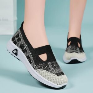 Padgene Women Walking Shoes Sock Sneakers Slip-On Breathable Mesh Trainers Women's Comfortable Casual Ladies Air Cushion Athletic Shoes Running Jogging Shoes - Image 7