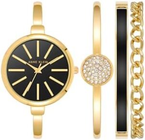 Anne Klein Women's Bangle Watch and Bracelet Set