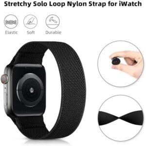 Compatible with Kids Apple Watch Band, Stretchy Solo Loop Nylon Strap for Boys Girls, Compatible with iWatch Series 9/8/7/6/5/4/3/2/1/SE - Image 4