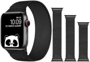 Compatible with Kids Apple Watch Band, Stretchy Solo Loop Nylon Strap for Boys Girls, Compatible with iWatch Series 9/8/7/6/5/4/3/2/1/SE