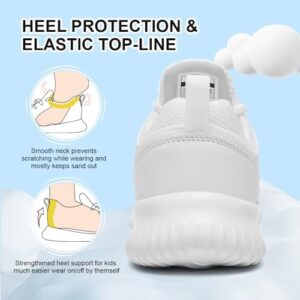 nerteo Girls Shoes Slip on Boys Kids Sneakers Lightweight Tennis Running Walking Gym Fashion Shoes for Little Kid/Big Kid - Image 4