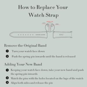 18mm Women's Watch Bands, 20mm Women's Leather Watch Bands, Easy Interchangeable Watch Band, Quick Release Buckle, Fits Many Brands - Image 7