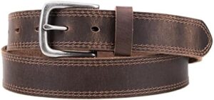 VATAN Men's Genuine Leather Casual Every Day Jeans Belts, Handmade Men Leather Belt with Gift Box - Image 2