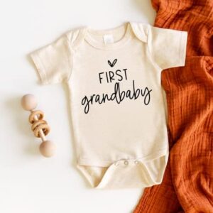 Bump and Beyond Designs Pregnancy Announcement, First Grandbaby Bodysuit - Image 2